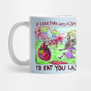 I'd Eat You Last Zombie Girl Mug